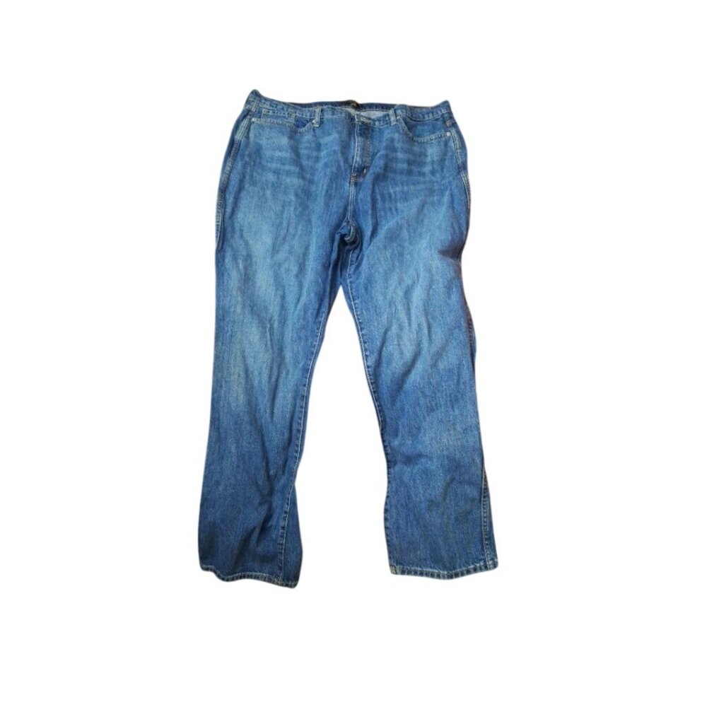 Banana Republic Blue Moms Jeans Straight Medium High Wasted Plus 38 x 30 Vintage